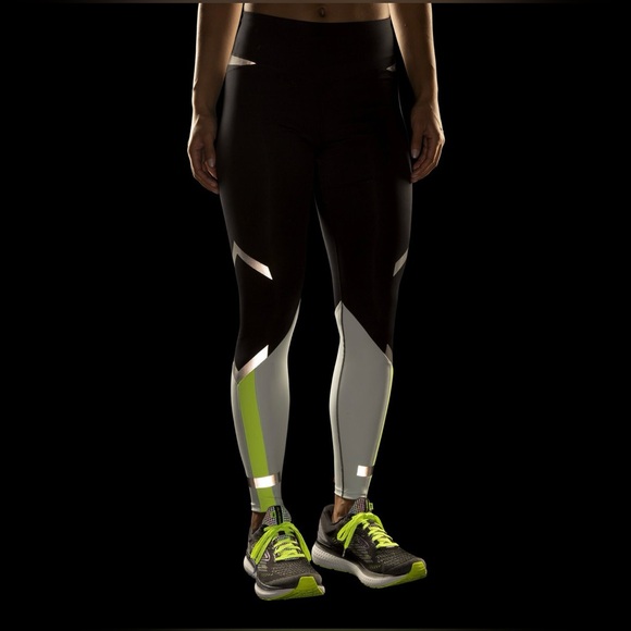 Brooks Women’s Running Carbonite Tight/ Leggings 7/8 Visible In The Dark-M - Picture 9 of 15